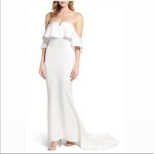 Lovers+Friends Santa Barbara Off The Shoulder Gown NWT